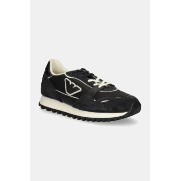 Emporio Armani sneakers culoarea albastru marin, XYX040 XOX04