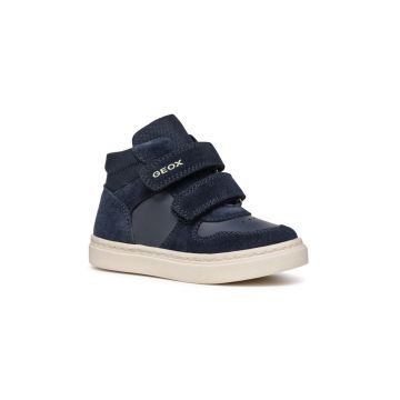Geox teniși din piele copii NASHIK culoarea albastru marin, B465NA.02285