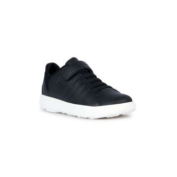 Geox teniși din piele copii NEBCUP culoarea negru, J02AZB.4314