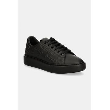 Iceberg sneakers din piele Bozeman culoarea negru, ID211208
