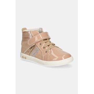 Primigi sneakers de piele întoarsă pentru copii culoarea roz, PLK 69027