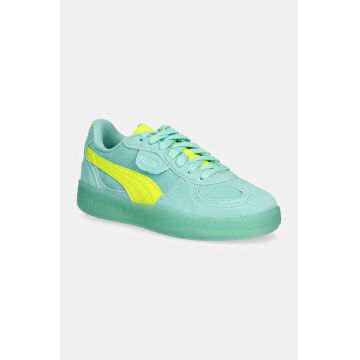 Puma sneakers din piele intoarsă Palermo Moda Xtra culoarea turcoaz, 398534