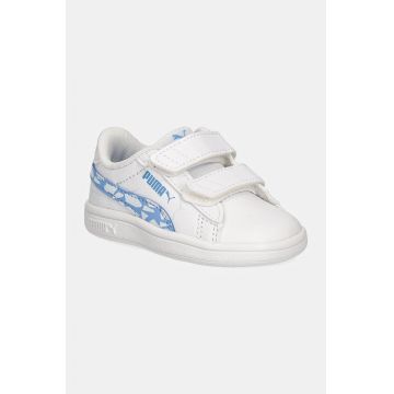Puma sneakers pentru copii Smash 3.0 L Icy Monster culoarea alb, 397990