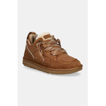 UGG sneakers pentru copii LOWMEL culoarea maro, 1152410K