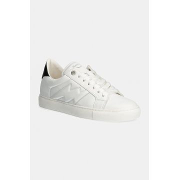ZADIG&VOLTAIRE sneakers din piele La Flash culoarea alb, SWSN00478