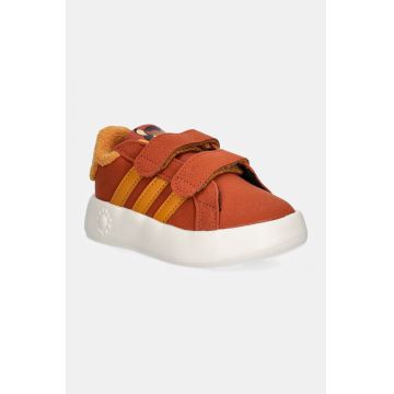 adidas sneakers pentru copii GRAND COURT Bambi CF culoarea maro, IF4047