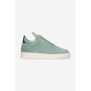 Filling Pieces sneakers din piele întoarsă Low top Suede culoarea verde, 10122792080