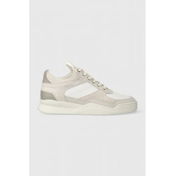 Filling Pieces sneakers din piele Low top Panelled culoarea gri