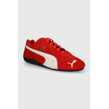 Puma sneakers din piele intoarsă Speedcat OG culoarea rosu, 398846