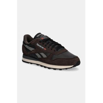 Reebok Classic sneakers din piele Classic Leather culoarea maro, 100201111
