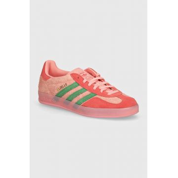 adidas Originals sneakers din piele intoarsă Gazelle Indoor culoarea roz, IG6782