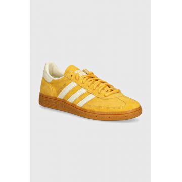 adidas Originals sneakers din piele intoarsă Hanball Spezial culoarea galben, IF7088