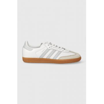 adidas Originals sneakers din piele Samba OG culoarea alb, IE0877