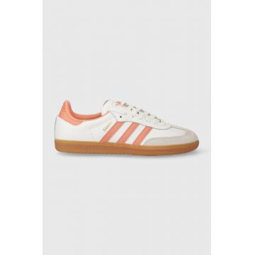 adidas Originals sneakers din piele Samba OG culoarea alb IG5932