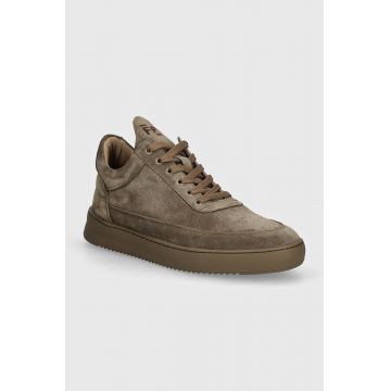 Filling Pieces sneakers din piele intoarsă Low Top Suede culoarea maro, 10122791405