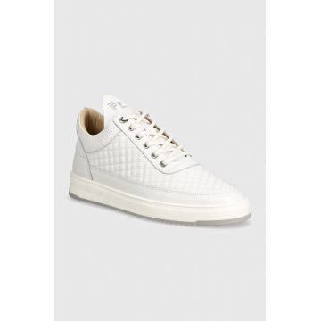 Filling Pieces sneakers din piele Low Top culoarea alb, 10100151901