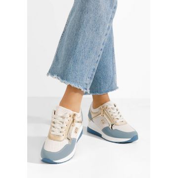 Sneakers cu platforma Kaileen bleu