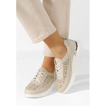 Sneakers dama piele Calyse nude