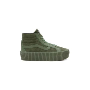 Vans sneakers Premium Standards Sk8-Hi Reissue 38 Platform culoarea verde, VN000CNFARM1