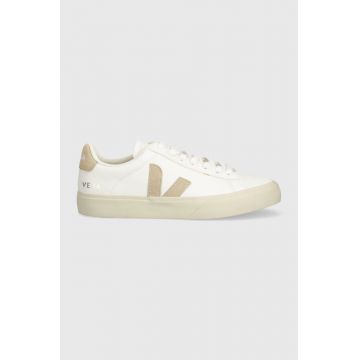 Veja sneakers din piele Campo culoarea alb