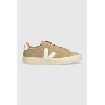 Veja sneakers din piele întoarsă Campo culoarea bej
