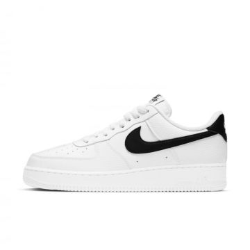 Pantofi sport Nike Air Force 1  07 White Black Pebbled Leather