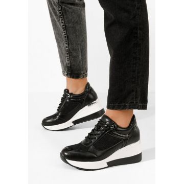 Sneakers cu platforma Breves negri