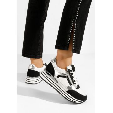 Sneakers cu platformă Nellia negri