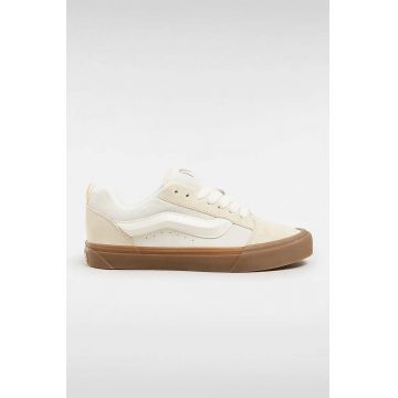 Vans tenisi din piele intoarsa Knu Skool culoarea bej, VN0009QCDBS1