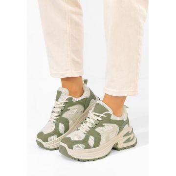 Sneakers cu platforma Alfredia verzi