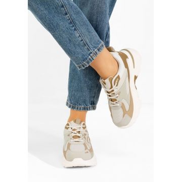 Sneakers cu platformă Zoriva kaki