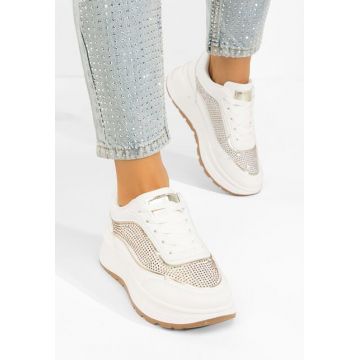 Sneakers dama Dalyana albi