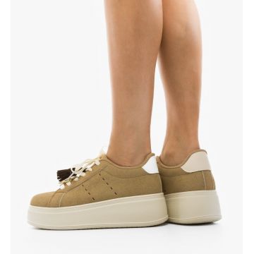 Sneakers dama Kukar Khaki