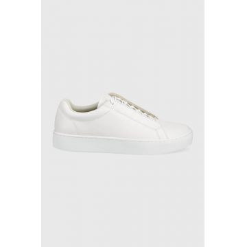 Vagabond Shoemakers ghete de piele Zoe culoarea alb
